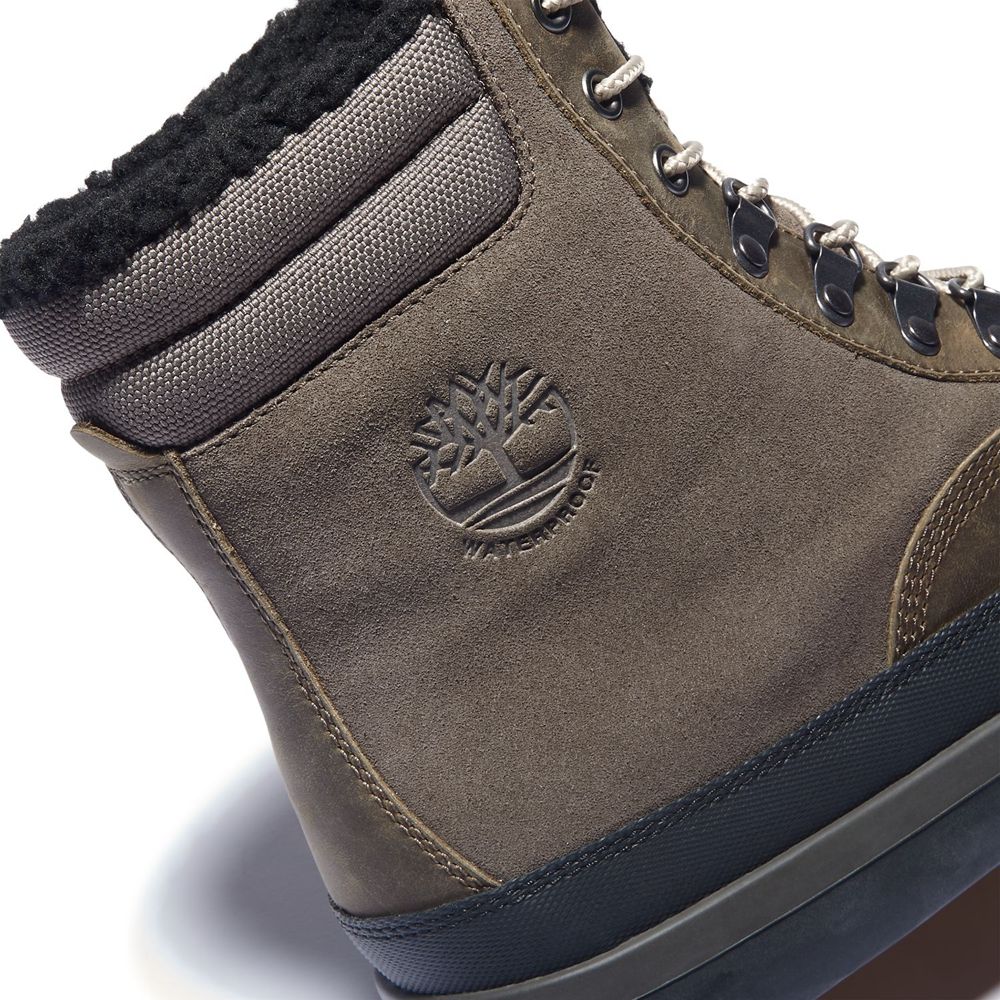 Bocanci De Zapada Timberland Barbati Masline Verzi/Negrii - Ashwood Park Waterproof - Romania - RNSV